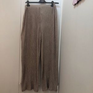 Alembika Metallic Wide Leg Pant - unworn with tags